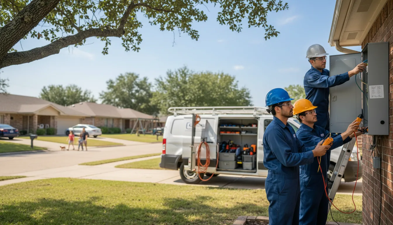 Certified electrician providing emergency electrical services in Beebe, AR